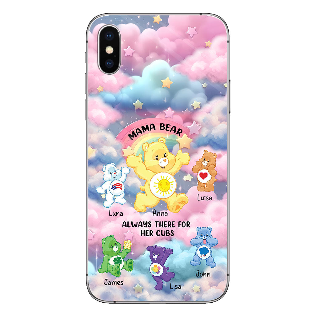 Mama Bear Always There - Personalized Mother Phone Case