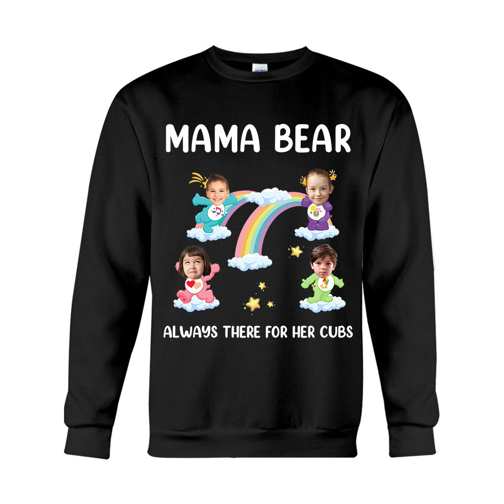 Mama Bear Always There For Her Cubs Care - Personalized Mother T-shirt And Hoodie