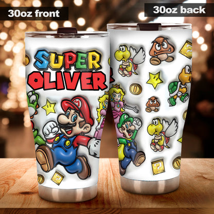 Super Mario - Personalized Super Plumber Tumbler