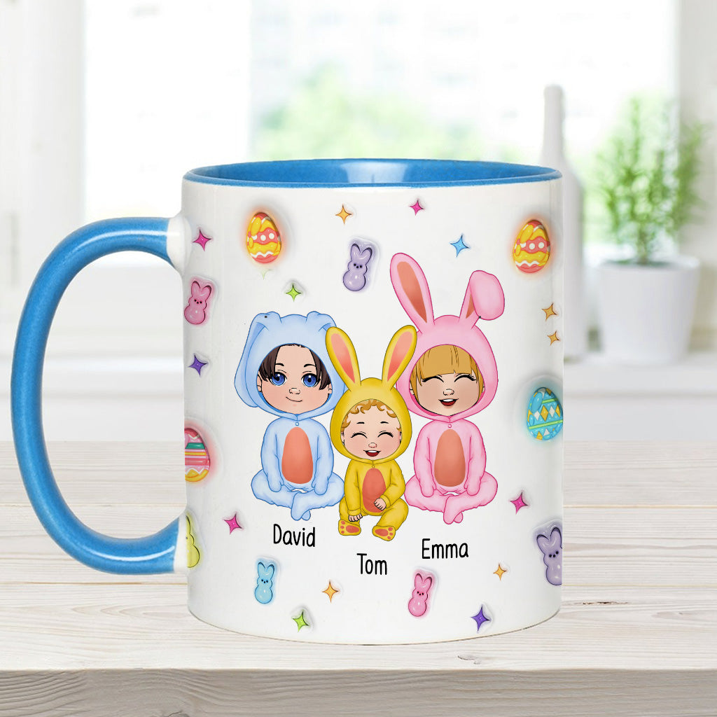 Grandma Of These Bunnies - Personalized Grandma Accent Mug