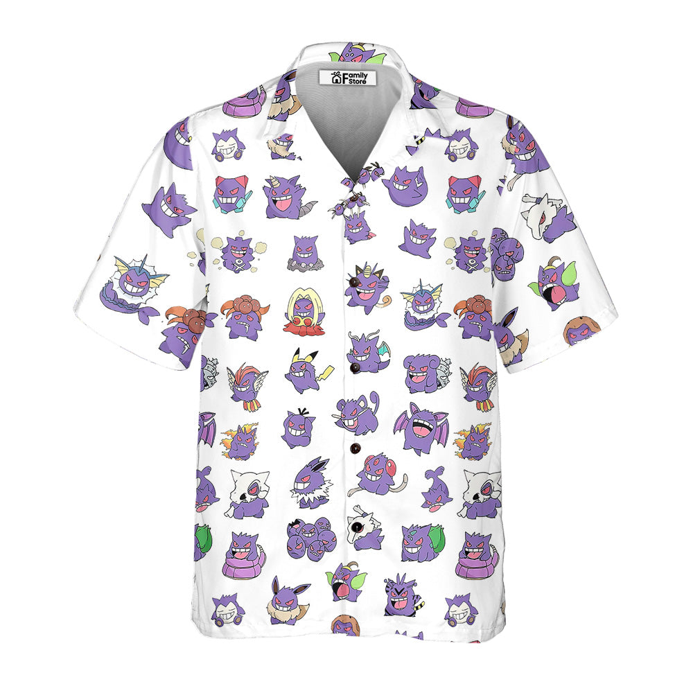 Cute Pattern Monster Trainer Hawaiian Shirt 0224