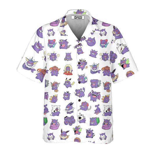 Cute Pattern Monster Trainer Hawaiian Shirt 0224