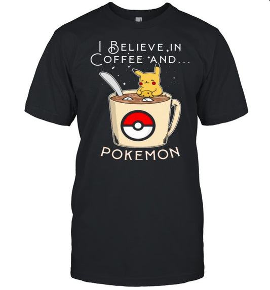 I Believe In Coffee Monster Trainer T-shirt and Hoodie 0823