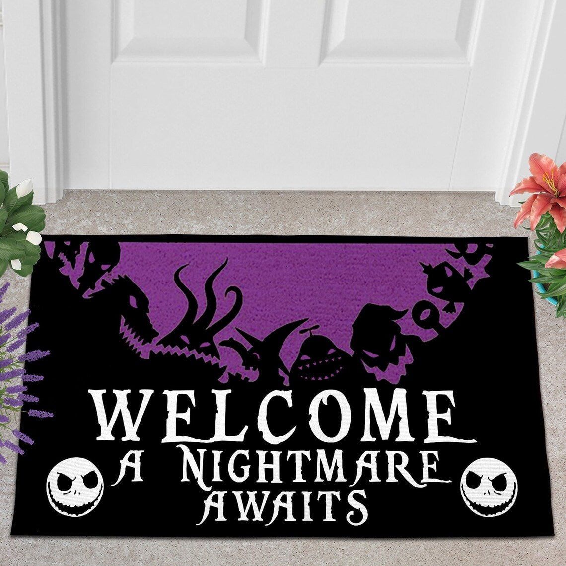 Welcome A Nightmare Awaits Nightmare Doormat 0523