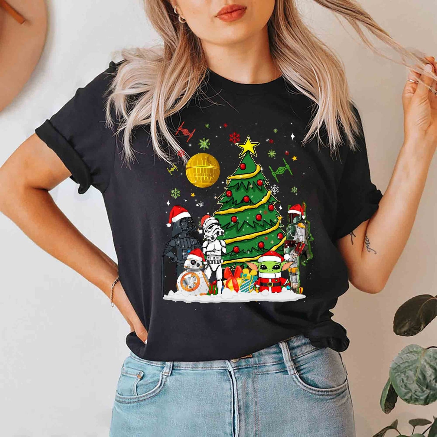 Christmas Tree The Force T-shirt and Hoodie 0823