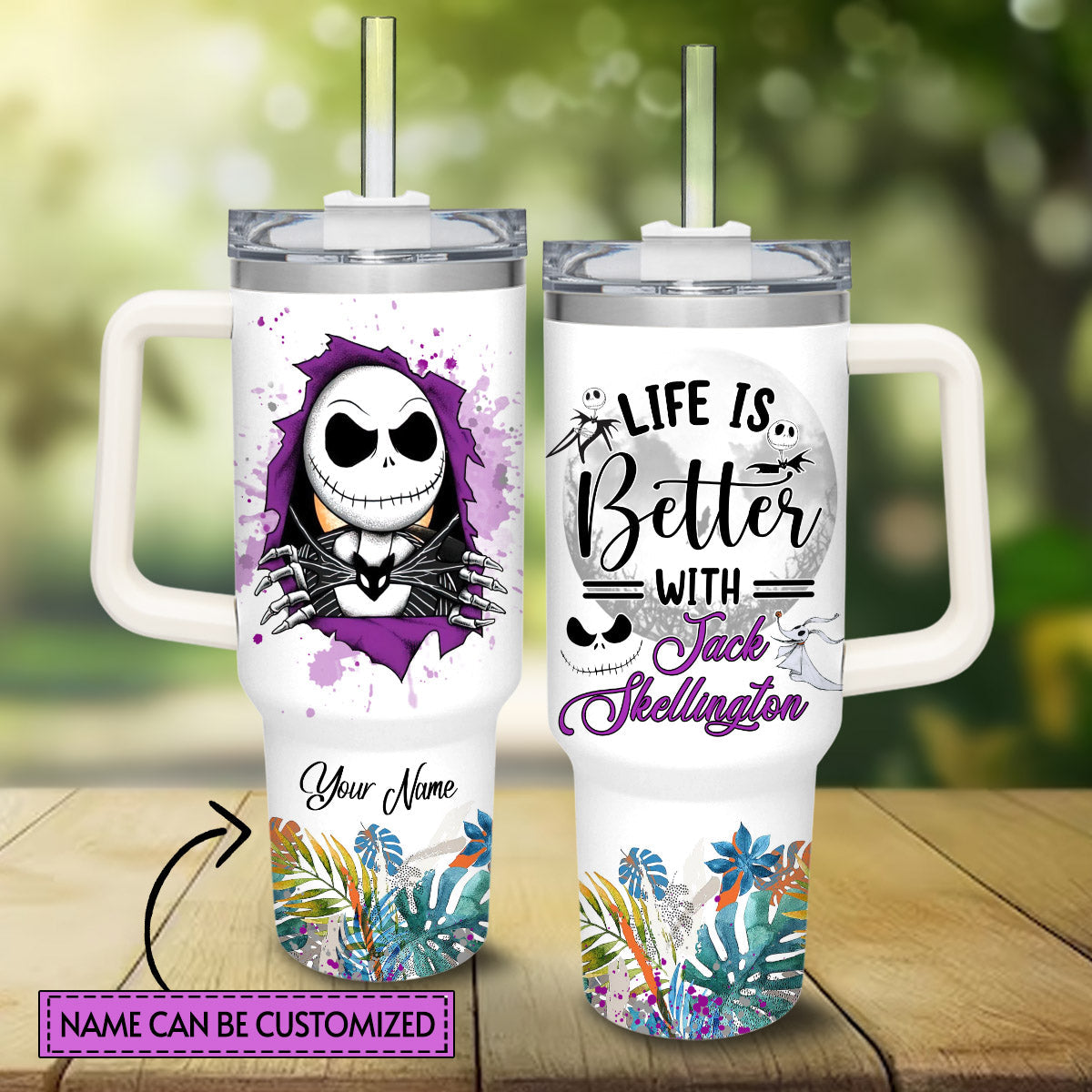 Life Is Better With Nightmare Tumbler With Handle 0224