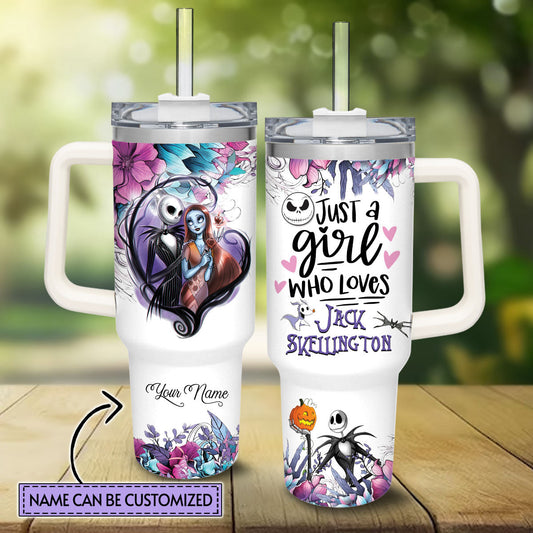 Just A Girl Who Loves Nightmare Tumbler With Handle 0224