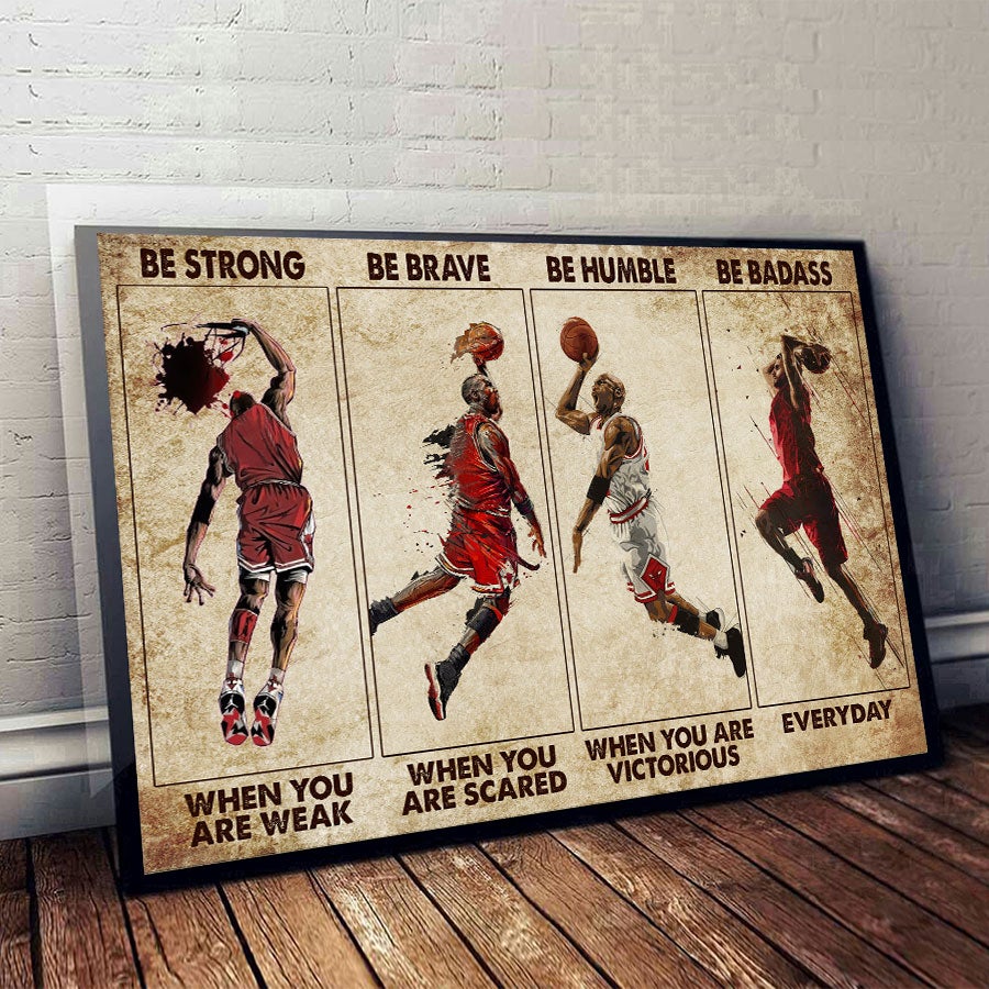 Be Strong - Basketball Poster