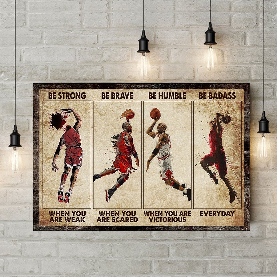 Be Strong - Basketball Poster