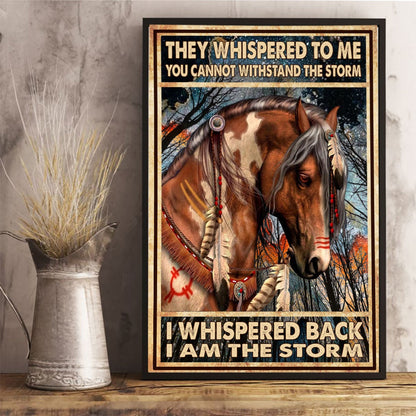 The Devil Whispered In My Ears - Horse Poster