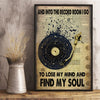 And Into The Record Room - Vinyl Records Poster