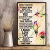 Today Is A Good Day - Hummingbird Poster