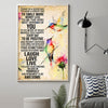 Today Is A Good Day - Hummingbird Poster
