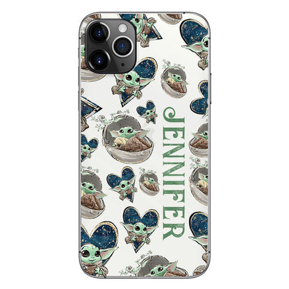 The Child - Personalized The Force Clear Phone Case