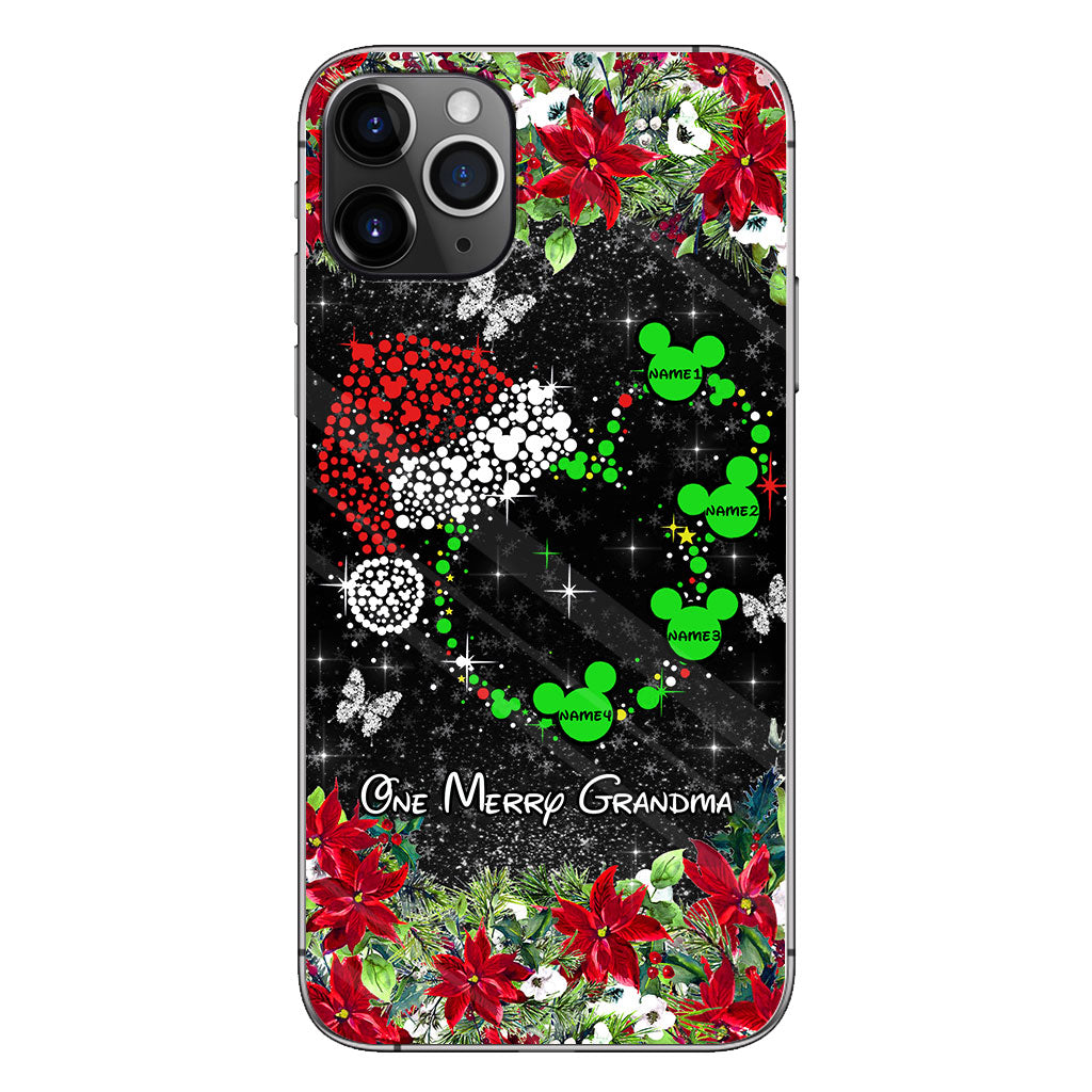 One Merry Grandma - Personalized Christmas Grandma Phone Case