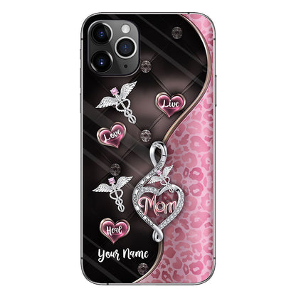 Live Love Heal Rose Gold - Personalized Nurse Phone Case