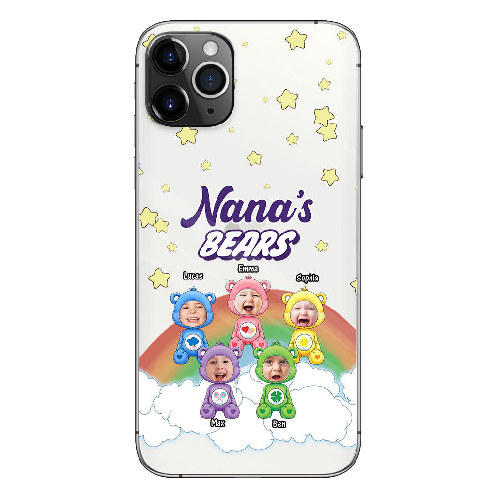 Mama's Bears - Personalized Mother Clear Phone Case