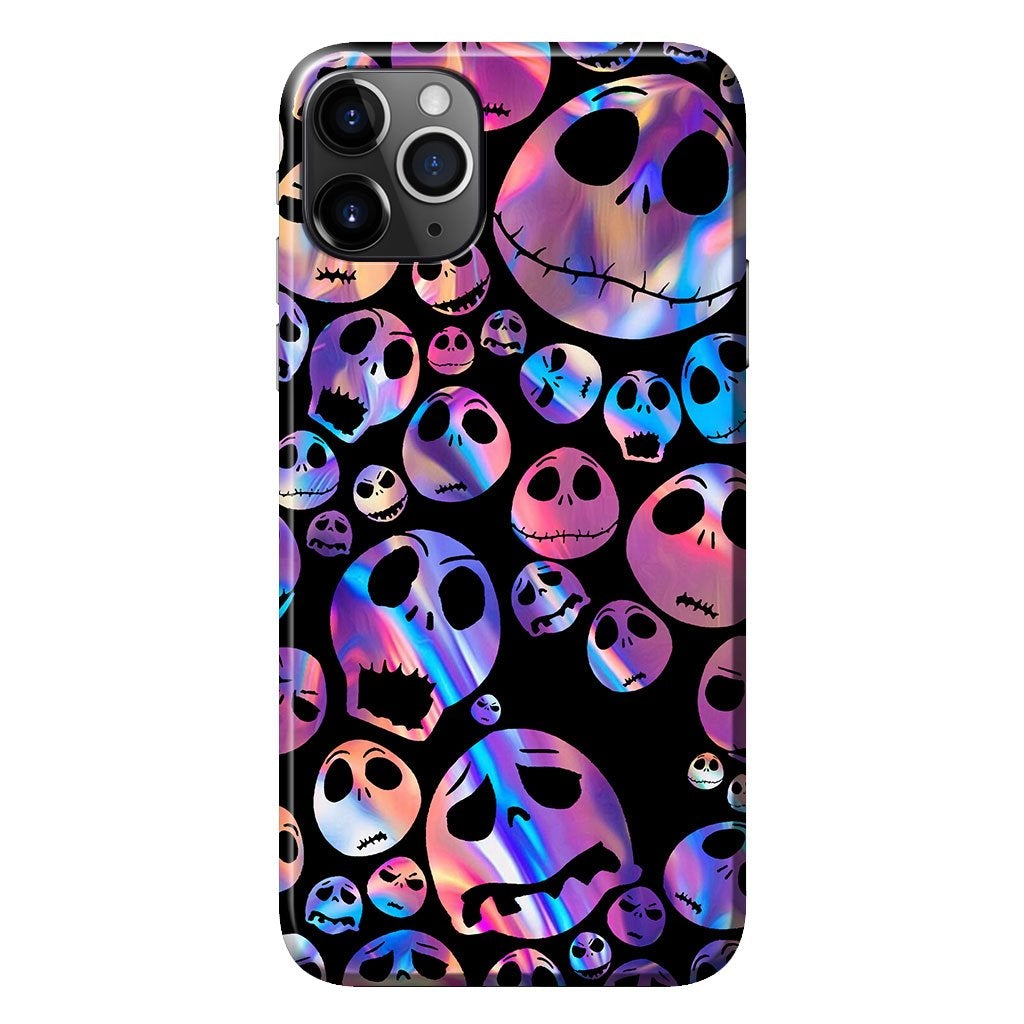 Hello Darkness Nightmare Purple Hologram Personalized Phone Case