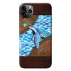 Salty Lil&#39; Beach - Turtle Personalized Leather Pattern Print Phone Case