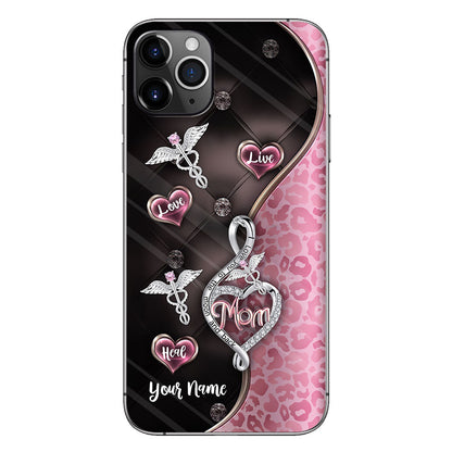 Live Love Heal Rose Gold - Personalized Nurse Phone Case