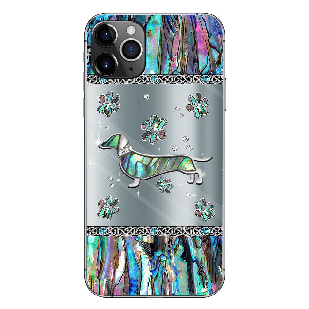 Love Dawg - Personalized Dachshund Phone Case With 3D Pattern Print