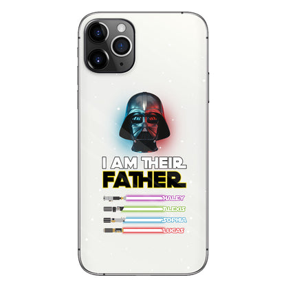 I Am Their Father - Personalized Father Clear Phone Case