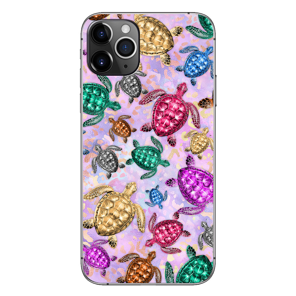 Salty Soul Colorful Turtles Leopard - Phone Case