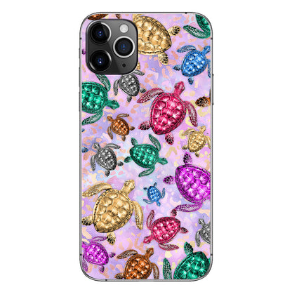 Salty Soul Colorful Turtles Leopard - Phone Case