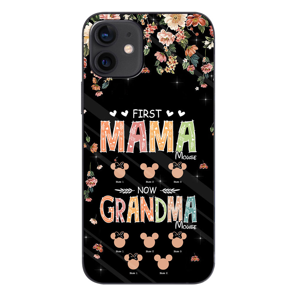 First Mama Mouse Now Grandma Mouse - Personalized Mother's Day Grandma Phone Case