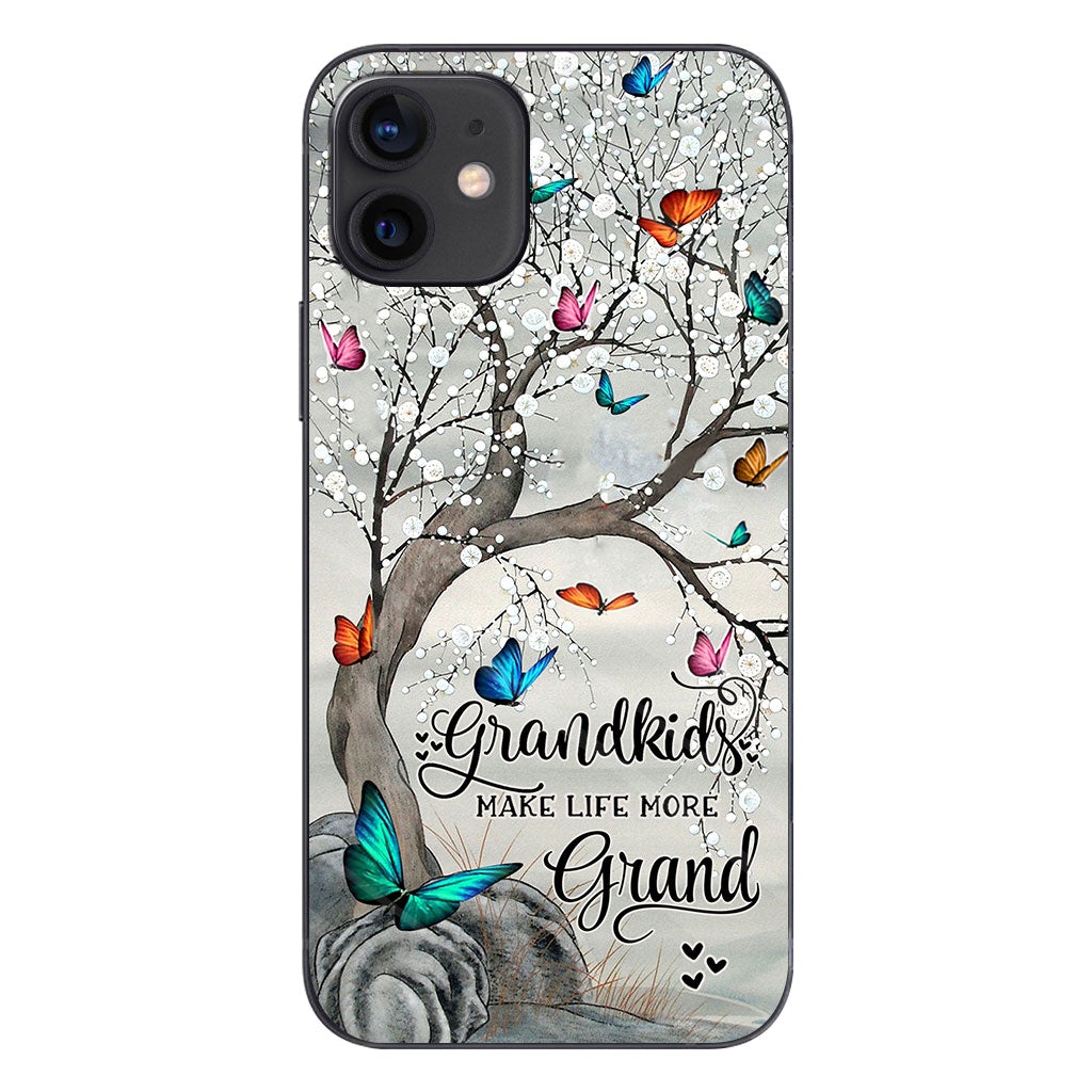 Grandkids Make Life More Grand - Personalized Grandma Phone Case