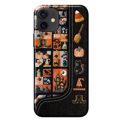 My Broom Broke So Now I Quilt Halloween Personalized Phone Case