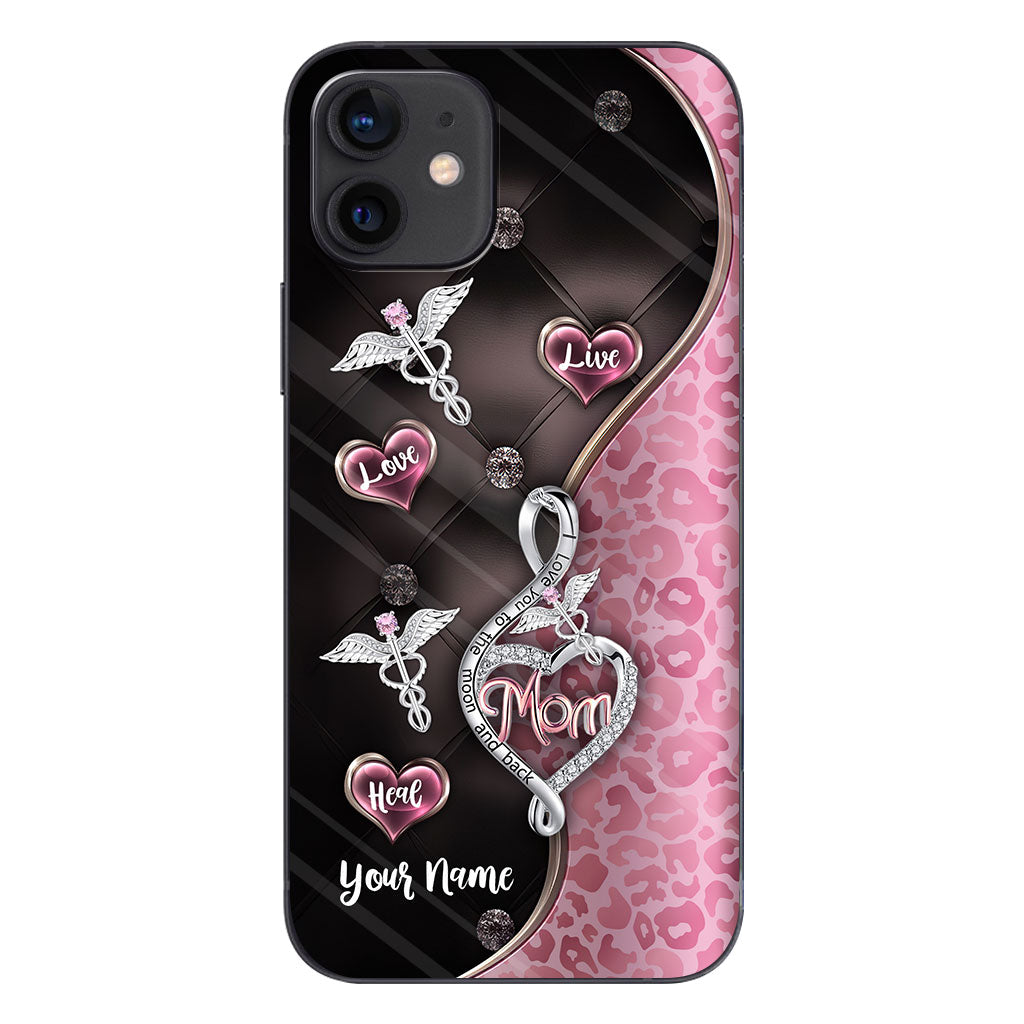 Live Love Heal Rose Gold - Personalized Nurse Phone Case