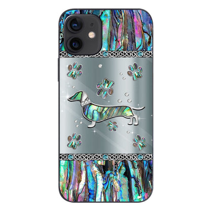 Love Dawg - Personalized Dachshund Phone Case With 3D Pattern Print