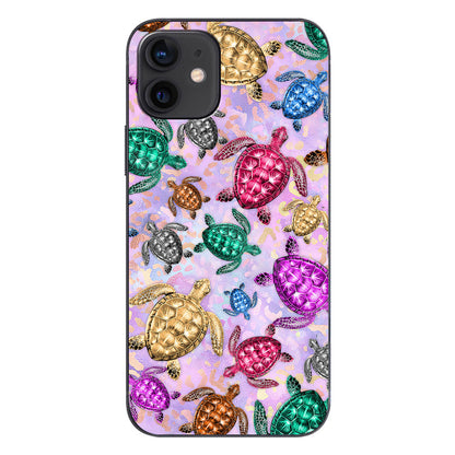 Salty Soul Colorful Turtles Leopard - Phone Case