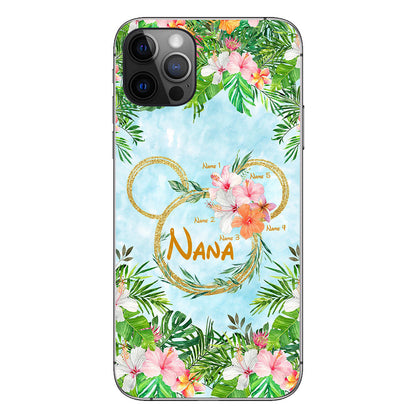 Tropical Mouse Ears Nana - Personalized Grandma Phone Case