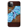 Salty Lil&#39; Beach - Turtle Personalized Leather Pattern Print Phone Case