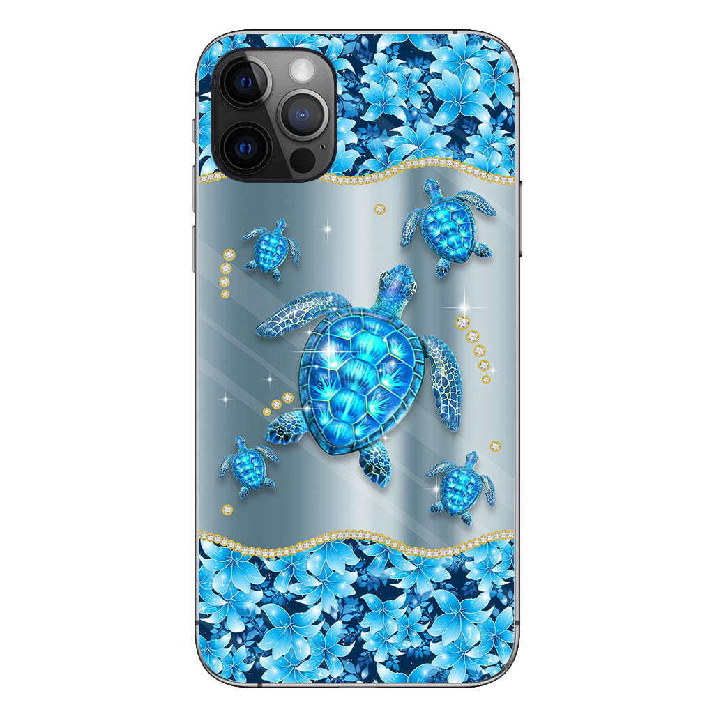 Blue Sea - Personalized Turtle Phone Case