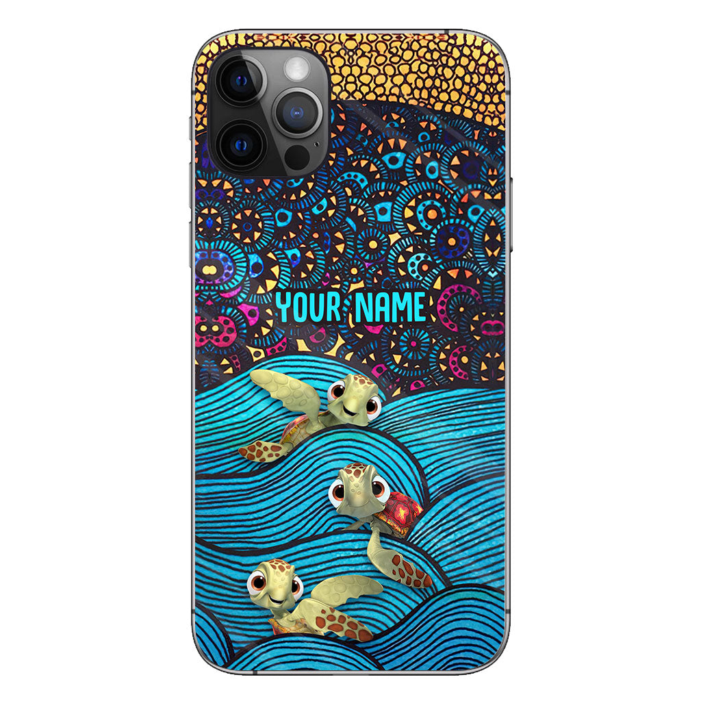 Salty Lil' Beach - Personalized Turtle Phone Case