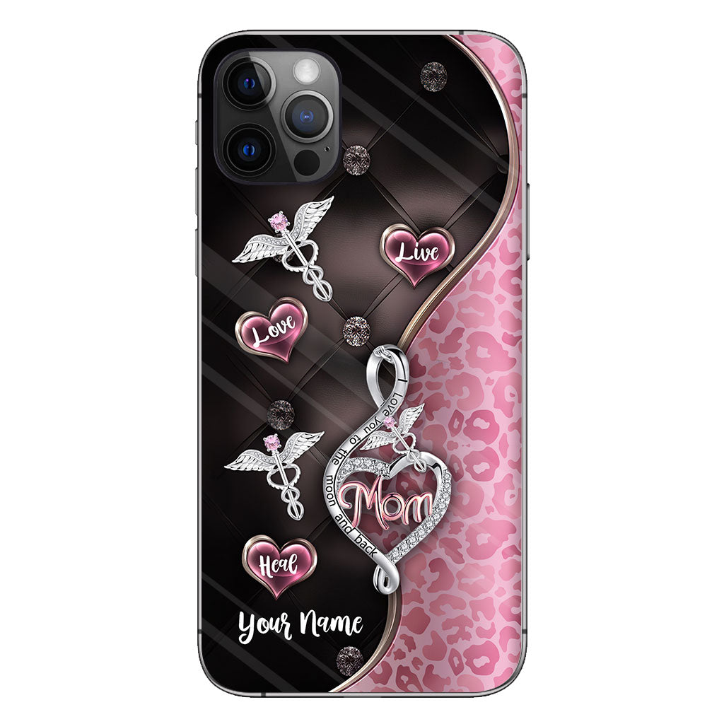 Live Love Heal Rose Gold - Personalized Nurse Phone Case