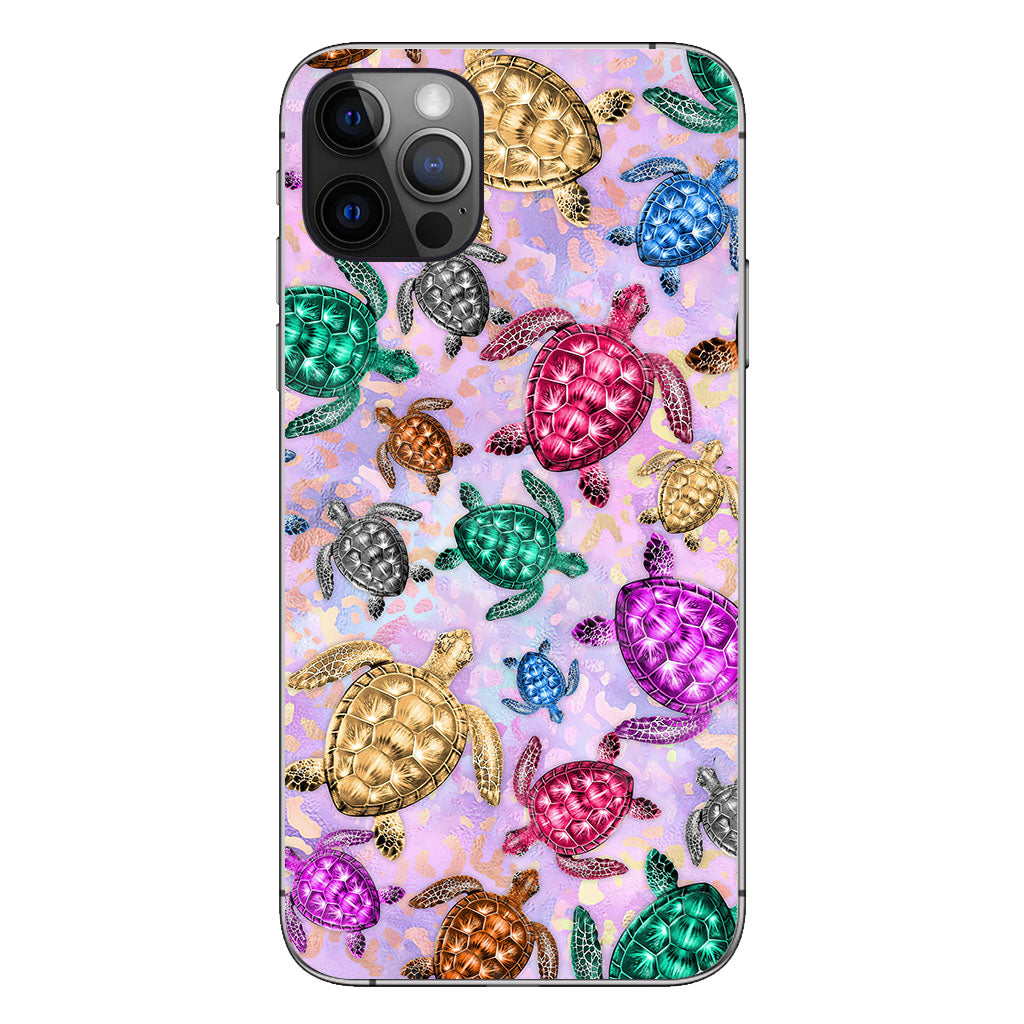 Salty Soul Colorful Turtles Leopard - Phone Case