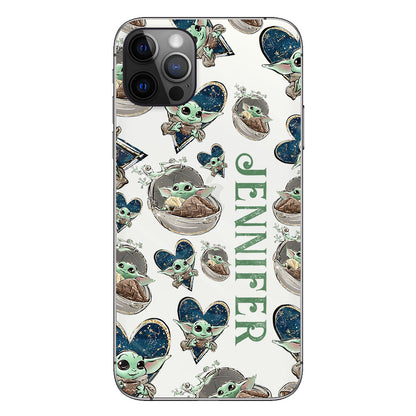 The Child - Personalized The Force Clear Phone Case