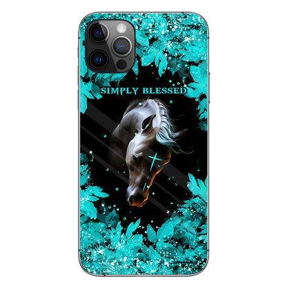 This Girl Runs On Jesus And Horses - Personalized Phone Case