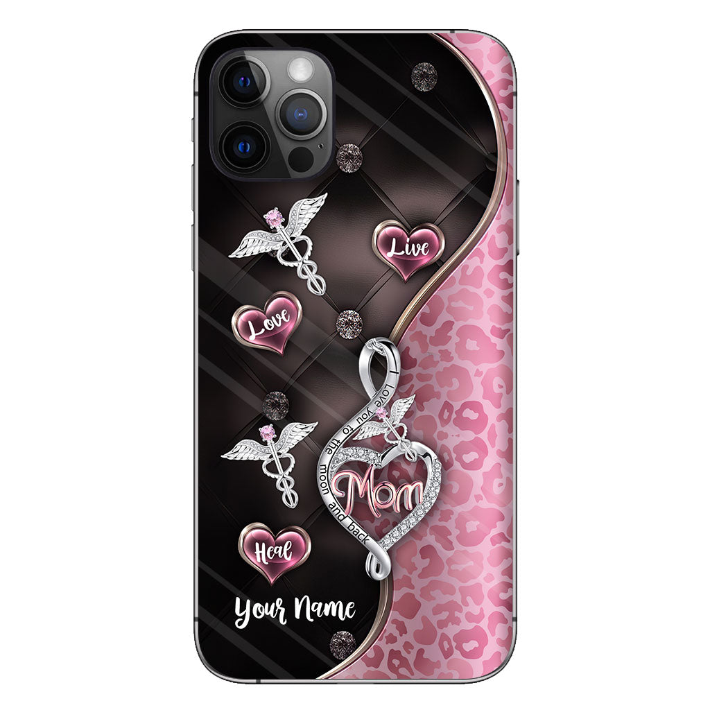 Live Love Heal Rose Gold - Personalized Nurse Phone Case