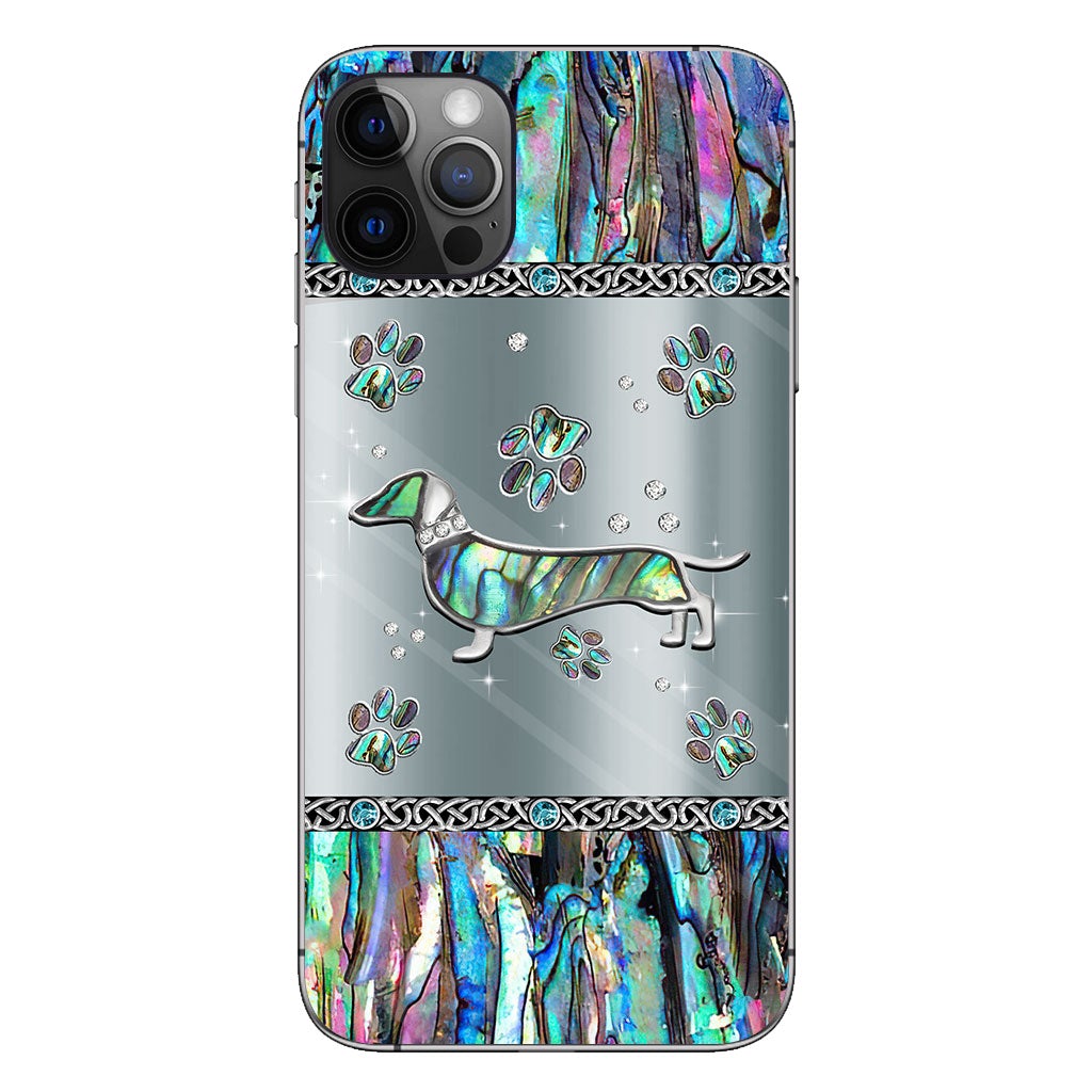 Love Dawg - Personalized Dachshund Phone Case With 3D Pattern Print