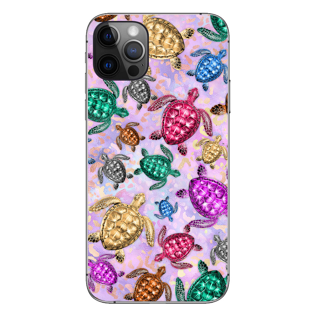 Salty Soul Colorful Turtles Leopard - Phone Case