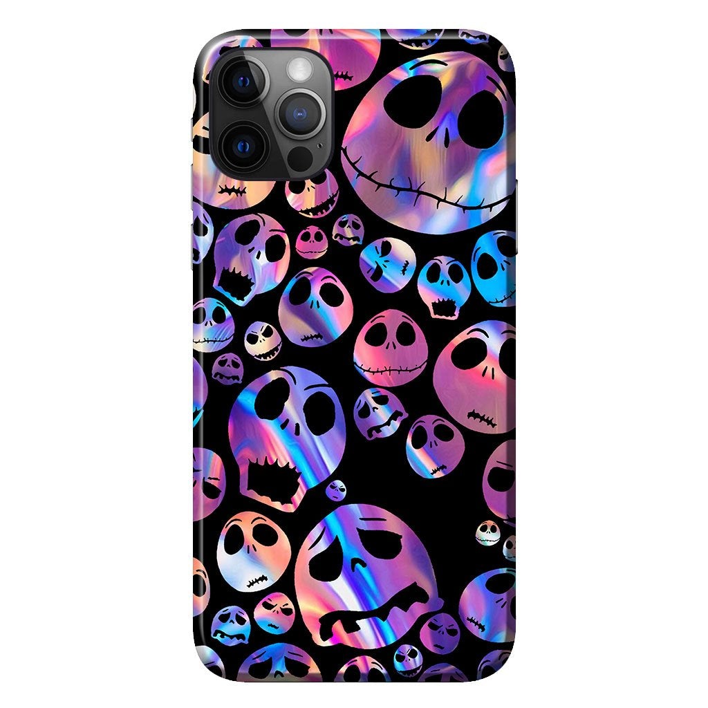 Hello Darkness Nightmare Purple Hologram Personalized Phone Case