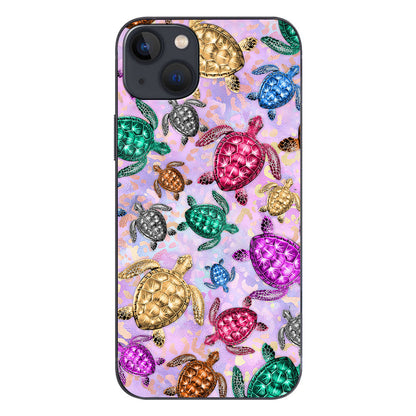 Salty Soul Colorful Turtles Leopard - Phone Case