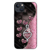 To The Moon And Back Rose Gold - Personalized Mother&#39;s Day Grandma Phone Case