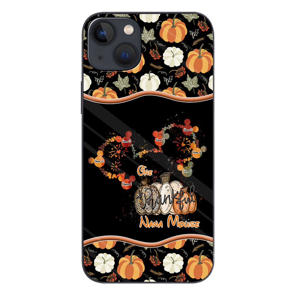 One Thankful Nana Mouse - Personalized Thanksgiving Grandma Phone Case