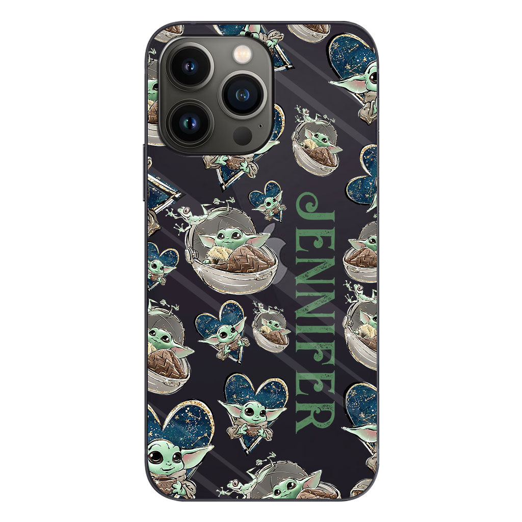 The Child - Personalized The Force Clear Phone Case